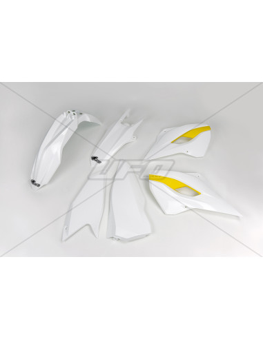 UFO Plastic Kit OEM Color (2015) White/Yellow KHusqvarnaTM