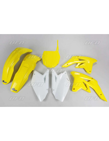 Kit plastique UFO couleur origine jaune/blanc (2009) Suzuki RM-Z250