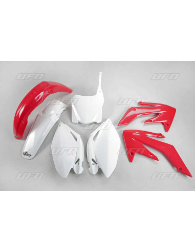 UFO Plastic Kit OEM Color Red/White (2009) Honda CRF250R
