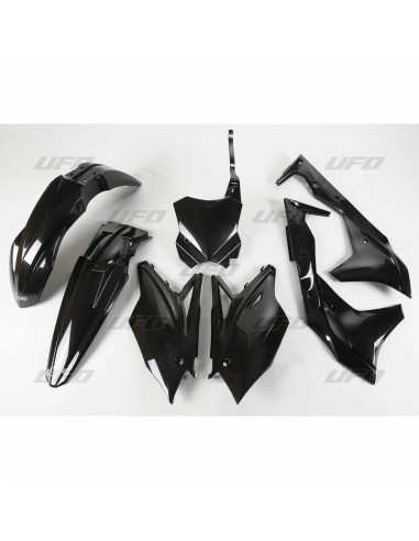 UFO Plastic Kit Black Kawasaki KX250F