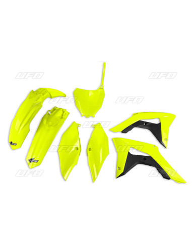 Kit plastique UFO jaune fluo Honda CRF450R/RX