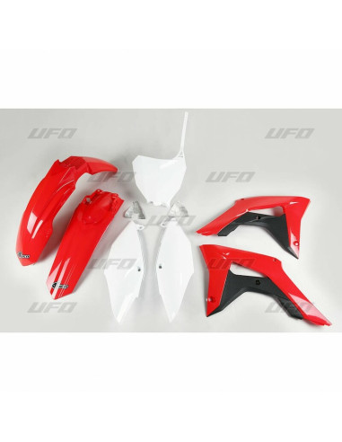 UFO Plastic Kit OEM Color (2017) Red/Black/White Honda CRF450R