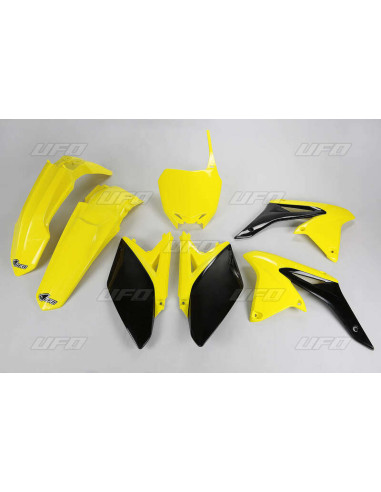 UFO Plastic Kit OEM Color Yellow/Black Suzuki RM-Z250