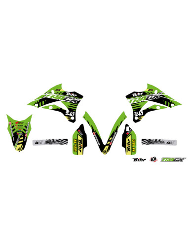 UFO Plastic & Graphic Kit OEM Color Kawasaki KX85