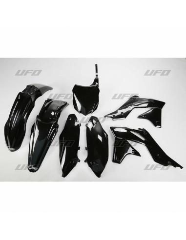 UFO Plastic Kit Black Kawasaki KX250F