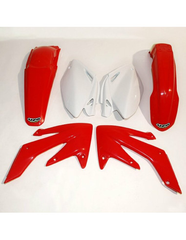 Kit plastique UFO couleur origine rouge/blanc Honda CRF250R