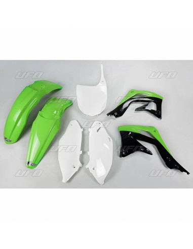 Kit plastique UFO couleur origine vert/noir/blanc Kawasaki KX450F