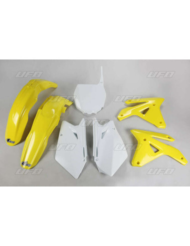 UFO Plastic Kit OEM Color Yellow/White Suzuki RM-Z450