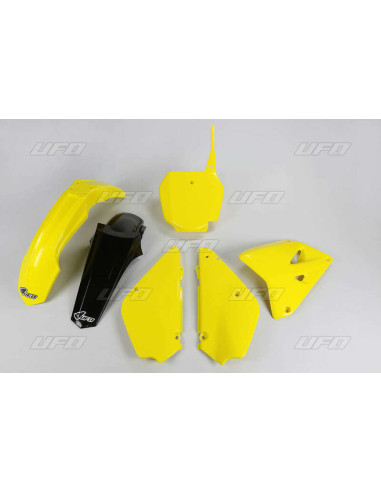 UFO Restyled Plastic Kit OEM Color (2016) Yellow/Black Suzuki RM85