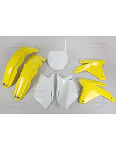 UFO Plastic Kit OEM Color Yellow/White Suzuki RM-Z450