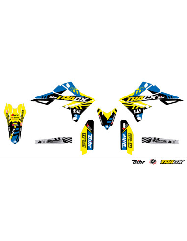 UFO Plastic & Graphic Kit OEM Color Suzuki RM-Z250/450