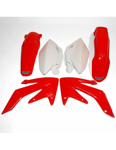 Kit plastique UFO couleur origine rouge/blanc Honda CRF250R