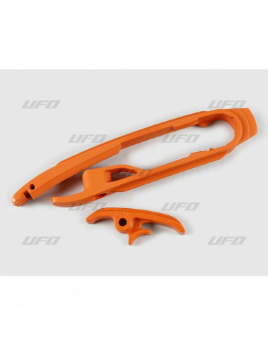 UFO Chain Slider + Lower Chain Sliding Piece Kit Orange KTM