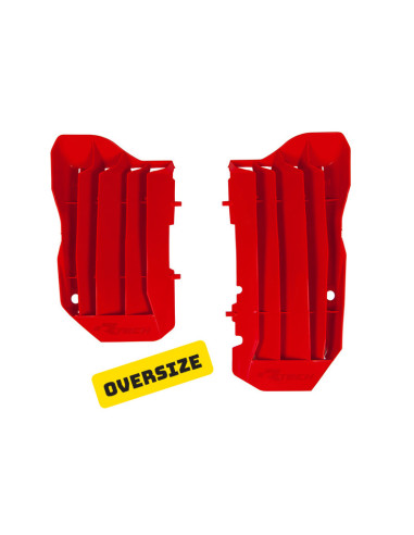 RACETECH Oversized Radiator Louvers Red Honda CRF450R/450RX