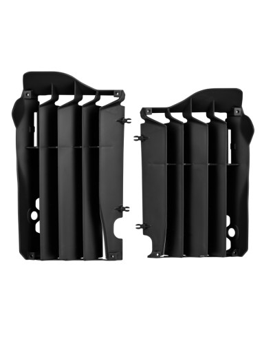 POLISPORT Radiator Louvers Black Honda CRF450R