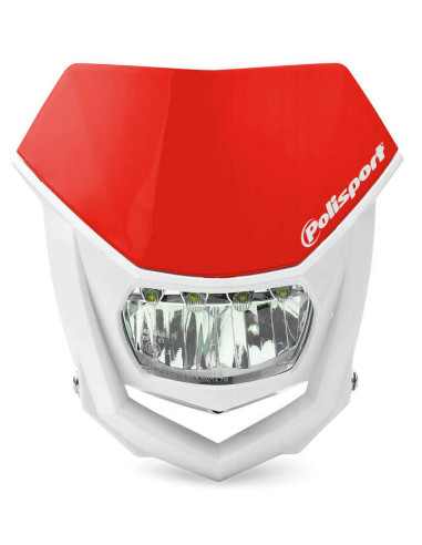 POLISPORT Halo LED Headlight Red/White