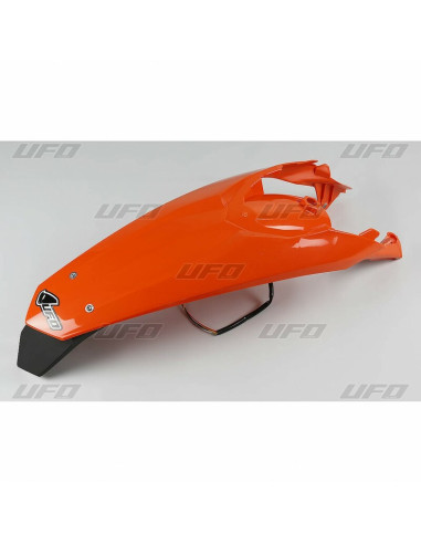 UFO Rear Fender + License Plate Holder /w Light Orange KTM