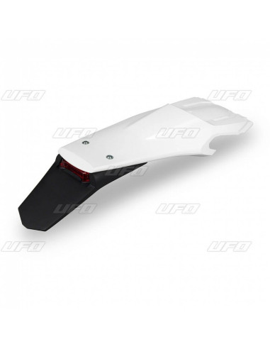 UFO Rear Fender + Light White Husqvarna FE/TE