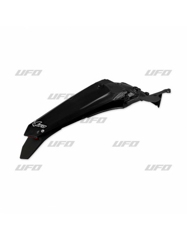 UFO Rear Fender + License Plate Holder /w Light Black Yamaha WR250F