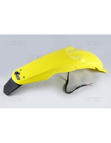 UFO Rear Fender & Licence Plate Holder /w Light Yellow Suzuki RM125/250