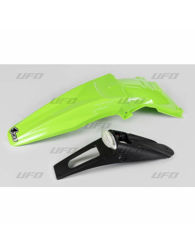 Garde-boue arrière + feu UFO vert KX Kawasaki KLX450R