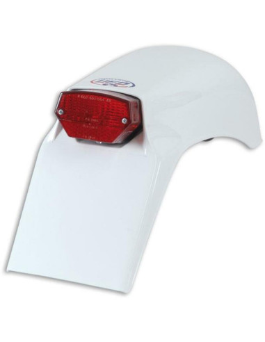 UFO Fantic Rear Fender + Light White