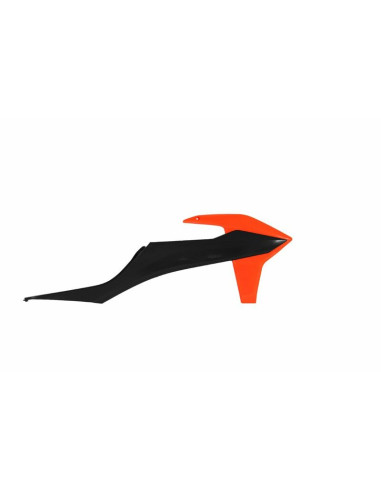 RACETECH Radiator Covers Black/Orange KTM