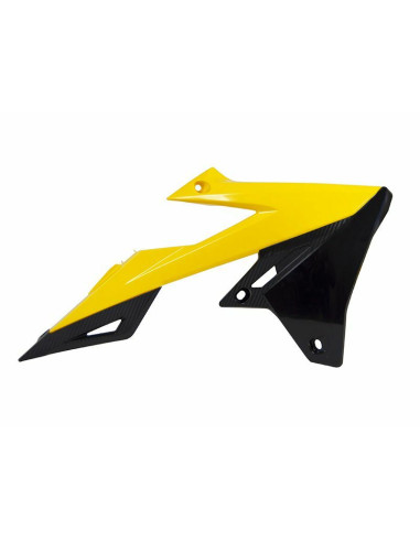 RACETECH Radiator Covers Yellow/Black Suzuki RM-Z450