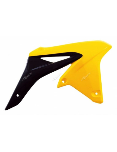 Ouïes de radiateur RACETECH couleur origine (2016) jaune/noir Suzuki RM-Z250