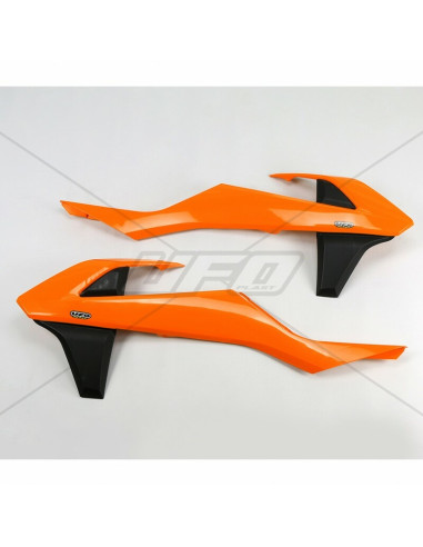 UFO Radiator Covers OEM Color Orange/Black 2016 KTM