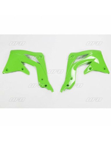 Ouïes de radiateur UFO vert Kawasaki KX450F