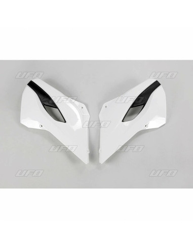 UFO Radiator Covers OEM Color White/Yellow Husqvarna