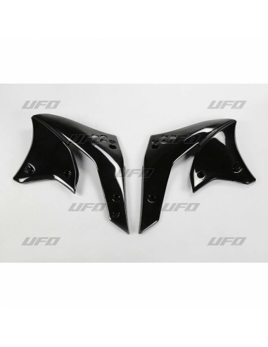 UFO Radiator Covers Black Kawasaki KX250F