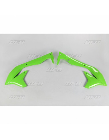 Ouïes de radiateur UFO vert Kawasaki KX450F