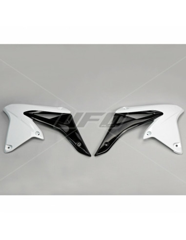 UFO Radiator Covers White Suzuki RM-Z250