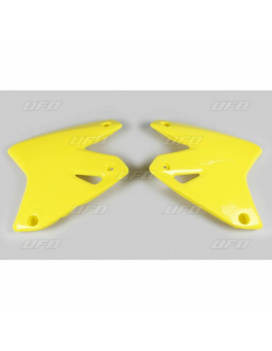 Ouïes de radiateur UFO jaune Suzuki DR-Z400E