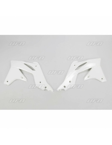 Ouïes de radiateur UFO blanc Kawasaki KX250F