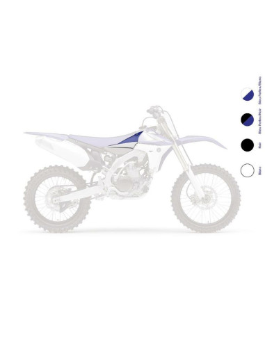 Connections d'ouïes de radiateur UFO blanc Yamaha YZ450F