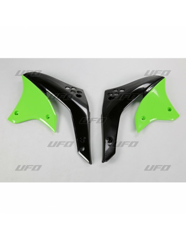 Ouïes de radiateur UFO vert Kawasaki KX250F