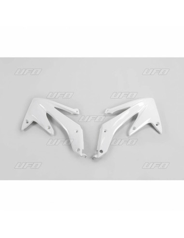 UFO Radiator Covers White Honda CRF450R