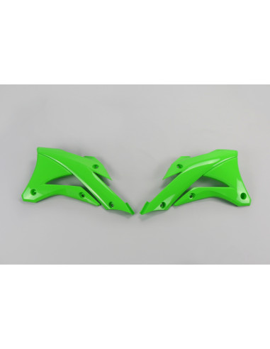 Ouïes de radiateur UFO vert Kawasaki KX 85