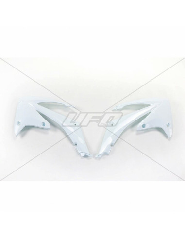 UFO Radiator Covers White Honda CRF250R/450R