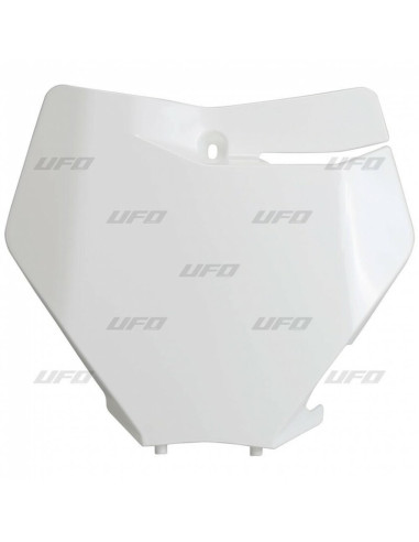 UFO Front Number Plate White KTM SX/SX-F