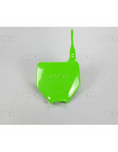 Plaque numéro frontale UFO vert Kawasaki