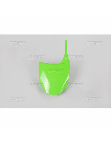 UFO Front Number Plate Green Kawasaki KX450F