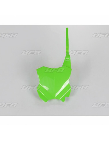 Plaque numéro frontale UFO vert Kawasaki KX450F