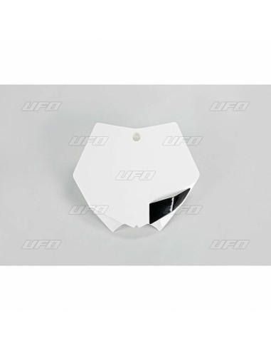 UFO Front Number Plate White KTM