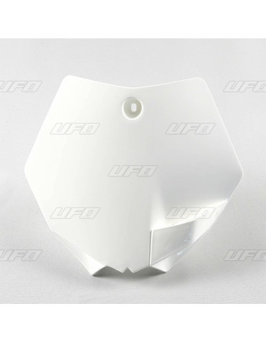 UFO Front Number Plate White KTM SX65