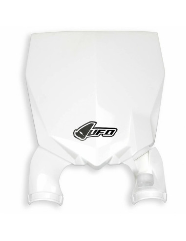 UFO Stadium Front Number Plate White Yamaha YZ-F/YZ