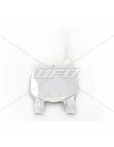 Plaque numéro frontale UFO blanc Kawasaki
